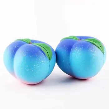 

Adult Star Sky Color Slow Rebound PU Toy Peach Simulated Reduce Pressure Prop Children Early Educational Toys