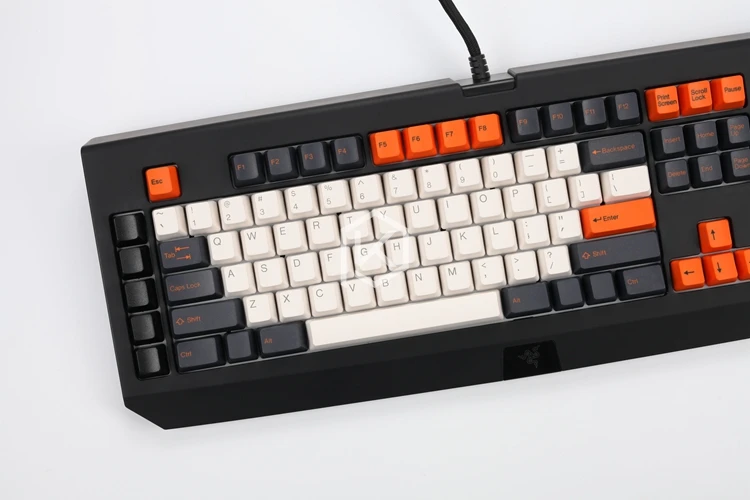 gaming teclado mecânico razer blackwidow final 87 104 [apenas keycaps]