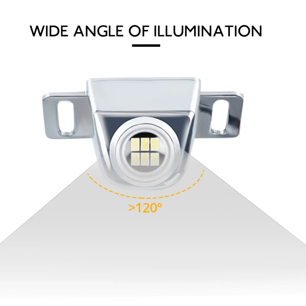 1х Универсальный Автомобильный задний фонарь 5 Вт супер яркий дополнительный резервный для вождения бегущий Хвост резервный Обратный парковочный сигнал белый светильник