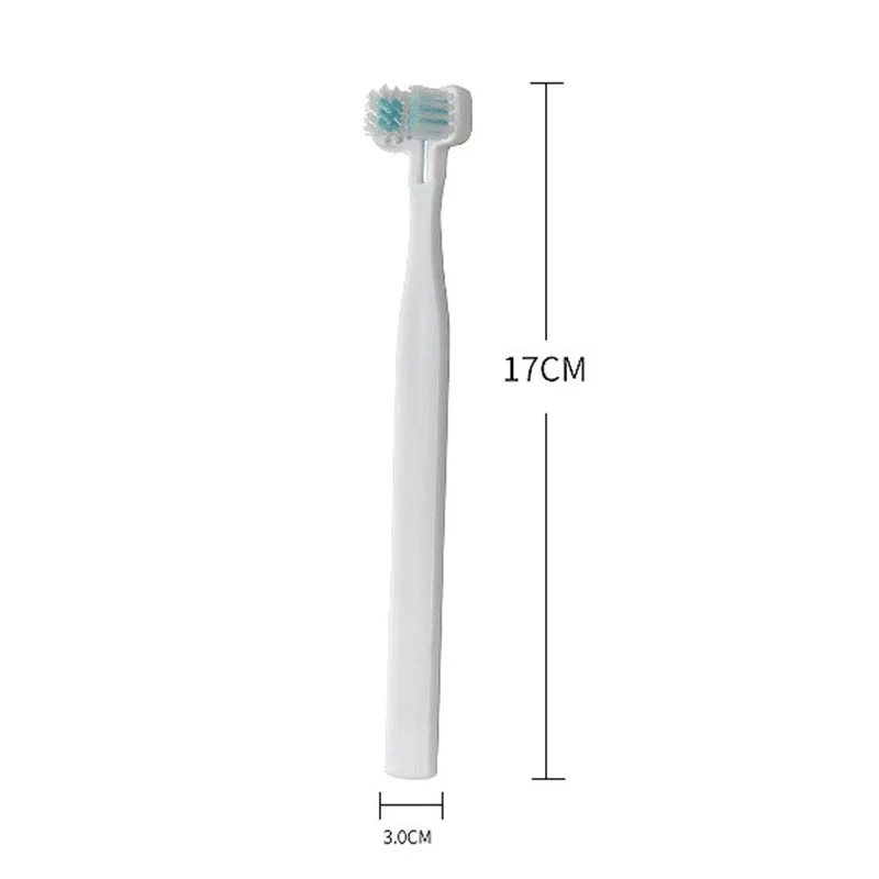 Newly Dog Toothbrush Double Heads Teeth Brushing Cleaner Pet Breath Freshener Oral Care for Dog Cats  TE889