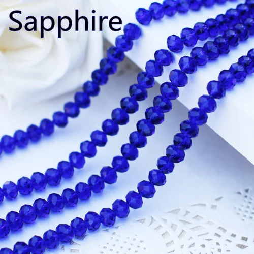 5040 # AAA качество темно синий цвет прозрачное стекло Rondelle beads.2мм 3 мм 4 6 8 10 12