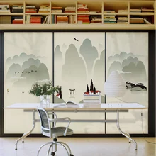 Китайские наклейки на окна, балкон, подоконник, спальня, полупрозрачный, непрозрачный, ванная комната, гостиная, ванная комната, украшение, стеклянная Фольга-95