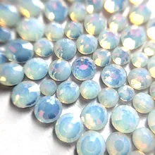 Смешанные кристаллы опал Стразы для ногтей Стразы на ногти опал стекло драгоценные камни 3D Стразы для дизайна ногтей Ongle украшения MJZ1027