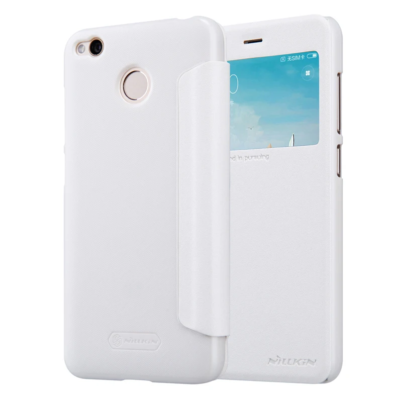 Чехол Nillkin для Xiaomi Redmi 4X откидная Обложка на заднюю панель из искусственной кожи