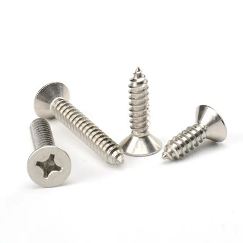 1000pcs/lot KA Countersunk head phillips self tapping screw steel nickel plated M1 M1.2 M1.4 M1