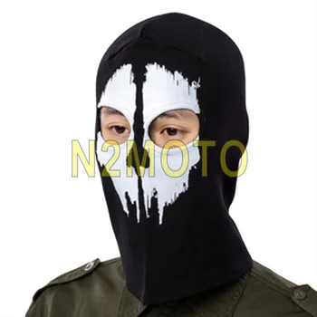 

Motorcycle Bicycle Men's Biker Skull Ghost Mask Windproof Scarf Black