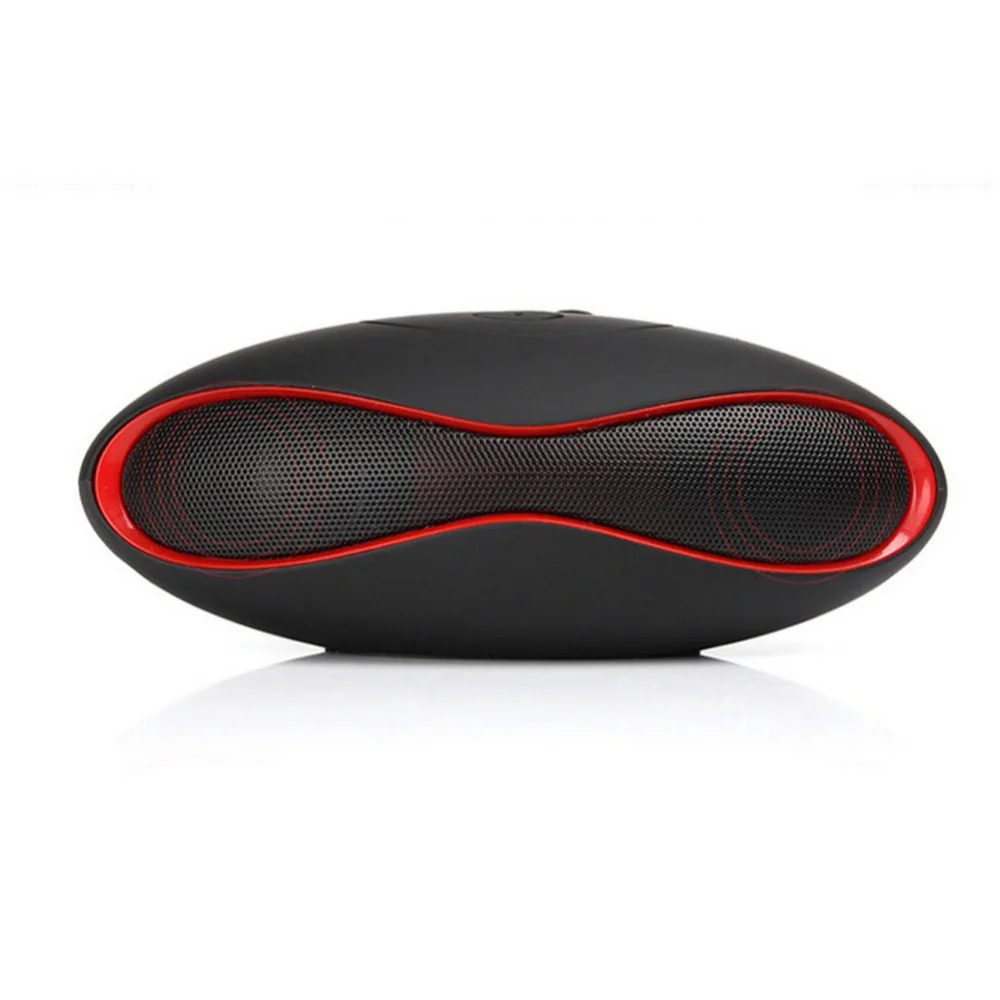 

NEW Wireless Bluetooth Portable Stereo Speakers Rugby Speaker For iPhone Samsung Useful Black