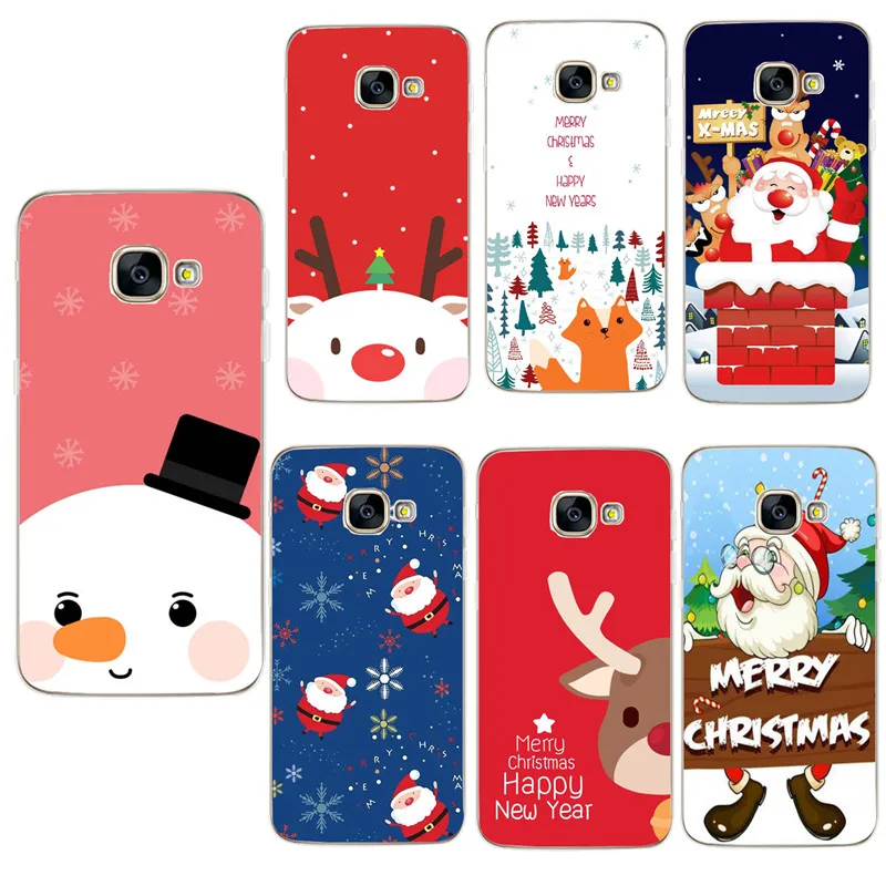 

Merry Christmas Santa Claus Cover for Samsung Galaxy A30 A50 A5 2017 A7 A8 Plus 2018 S8 S9 S10 Plus Lite S10e Case Coque