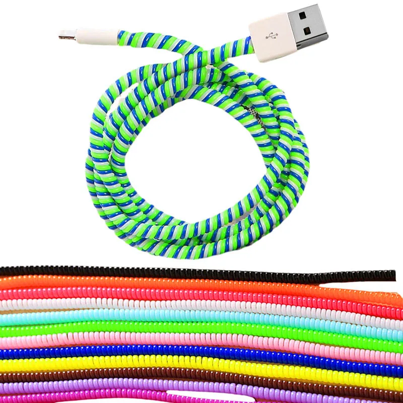 5PCS/Lot Winding Cable Organizer Cables Cord Protector Wrap MP3