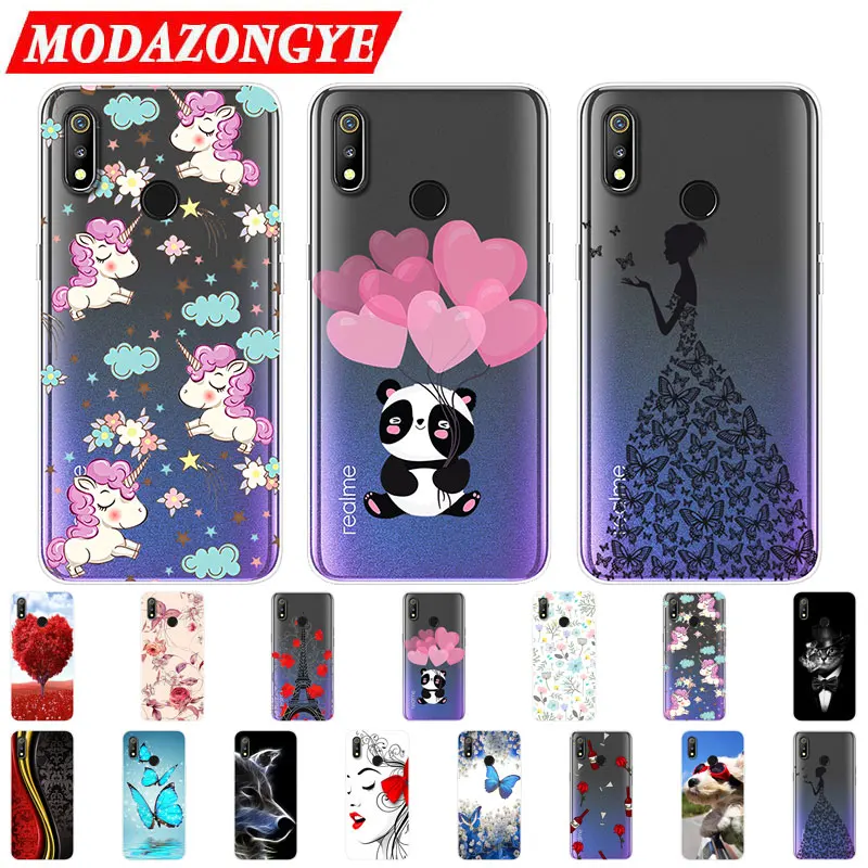 Realme 3 Case OPPO Realme 3 Case Silicone TPU Protective Cute Cover Soft Phone Case For OPPO Realme 3 Realme3 Case 6.22