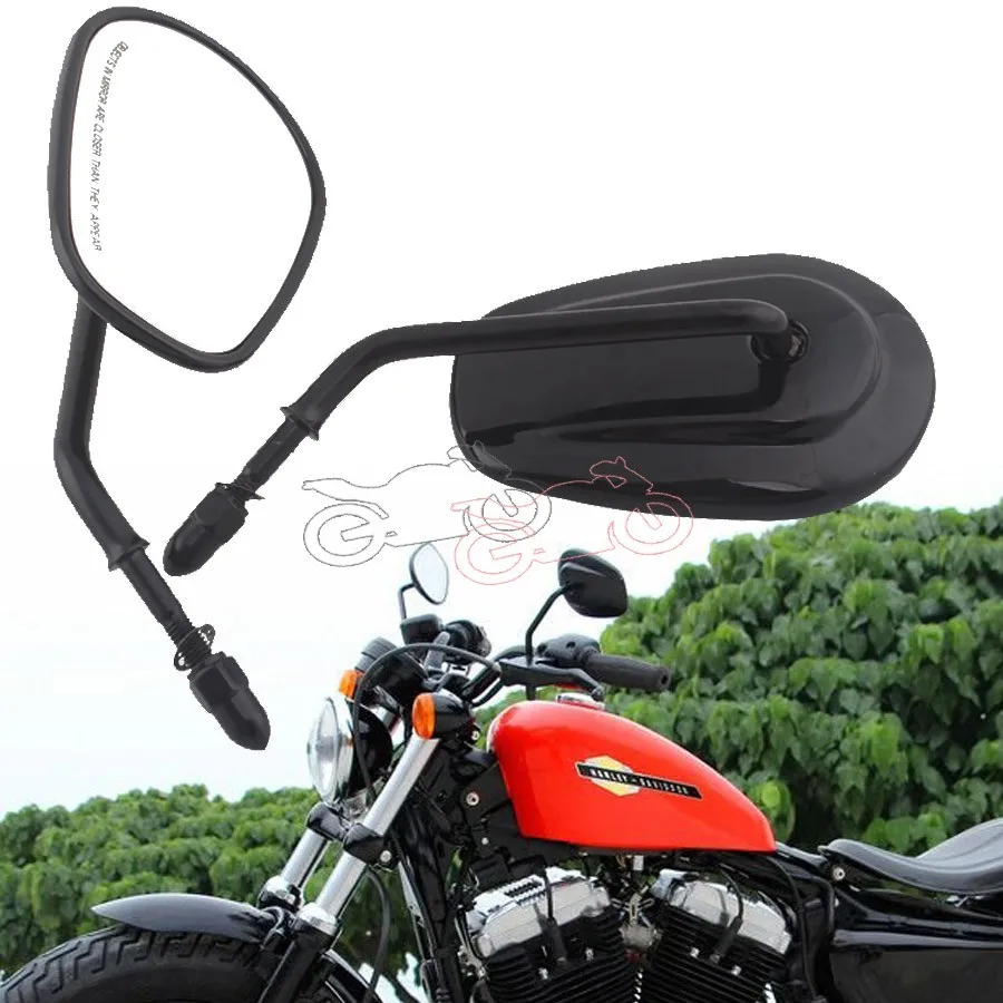 Черное металлическое зеркало заднего вида для Harley Road King Classic FLTRU VRSCAW ROAD GLIDE Ультра |