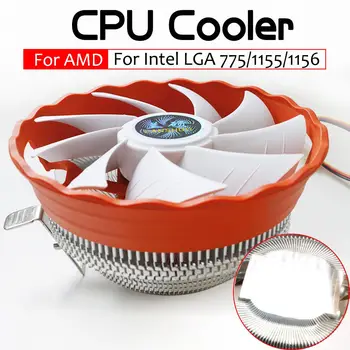 

12V CPU Cooler Fan Cooling Heatsink RGB Fan Cooler Computer PC Case Cooling Radiator for Intel LGA 775 1150 1155 1156 AMD1150