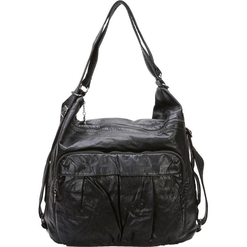 Женский Большой черный рюкзак, модная многофункциональная сумка через плечо, повседневная женская сумка, Ультралегкая сумка для путешествий