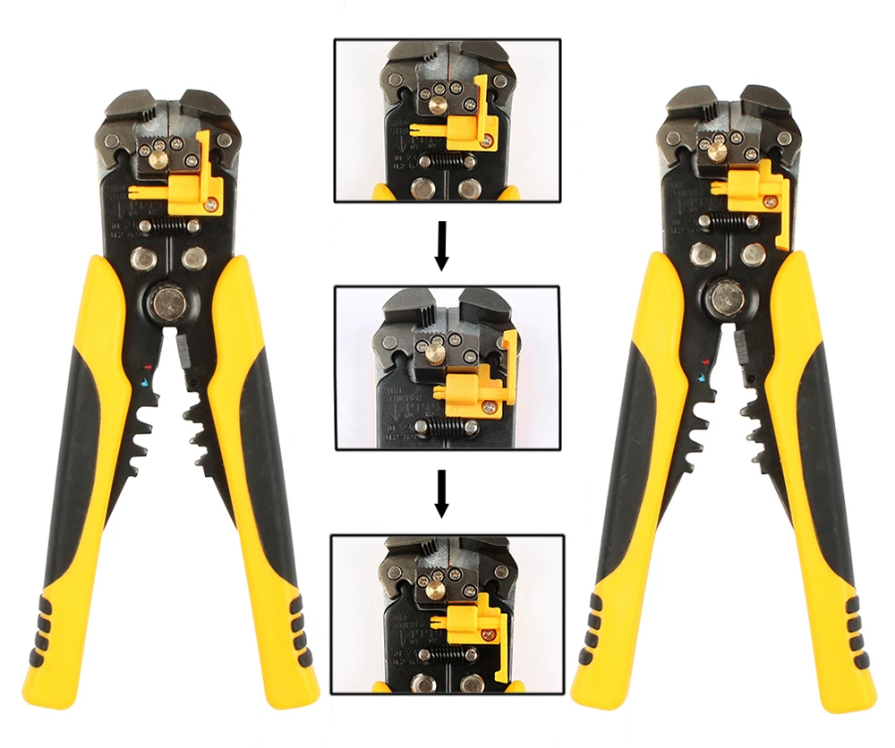 Инструмент для зачистки проводов, автоматический многофункциональный обжимной инструмент для зачистки проводов, Электрический HS-D1 AWG24-10 3 в 1