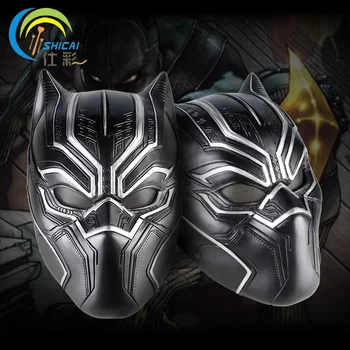 

Captain America Black Panther Movie Theme Mask for Party Halloween Christmas Cosplay Resin Mask Adults Full Face Free Shipping