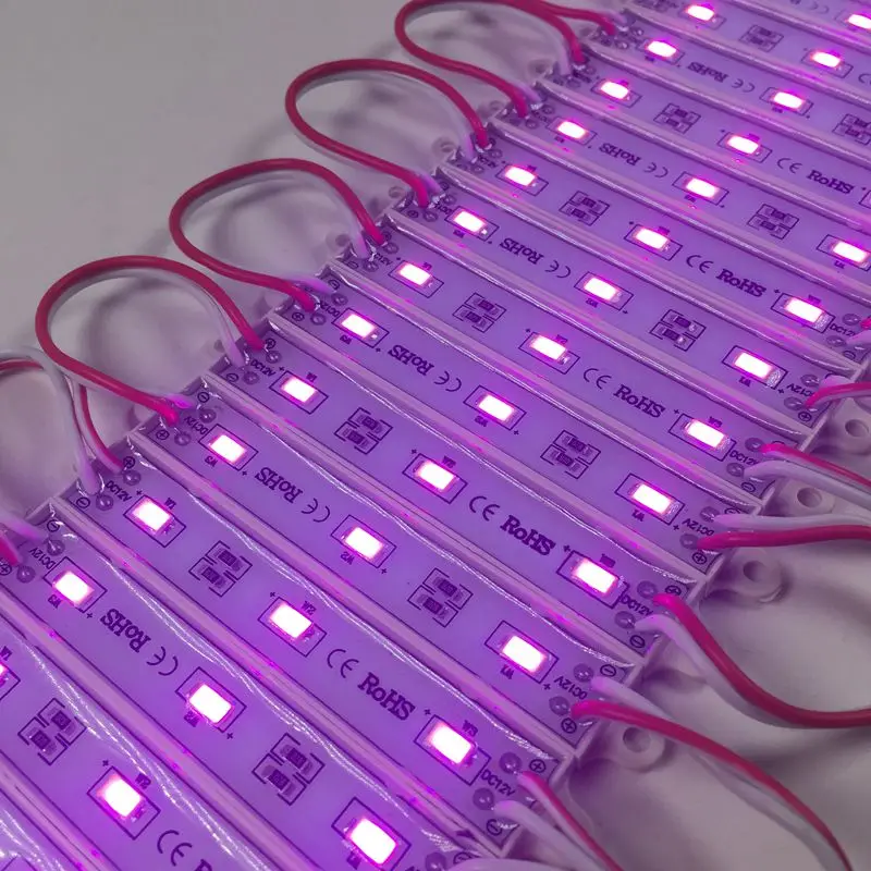 

New Arrival Pink Color 5730 5630 led module waterproof ip66 3 led backlight for sign and advertising 100pcs/lot
