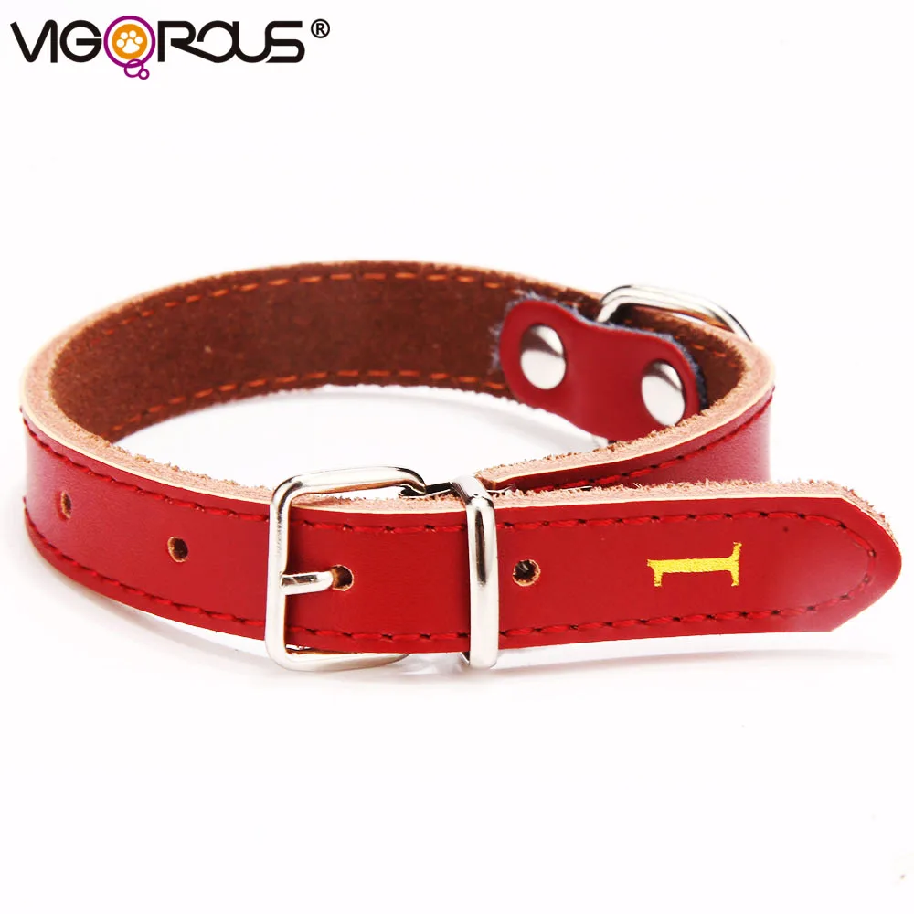 

Leather Dog Collars for Small Large Dogs Genuine Leather Solid Dog-Collar for Cats Collar Pet Products Puppy Chihuahua JW0030