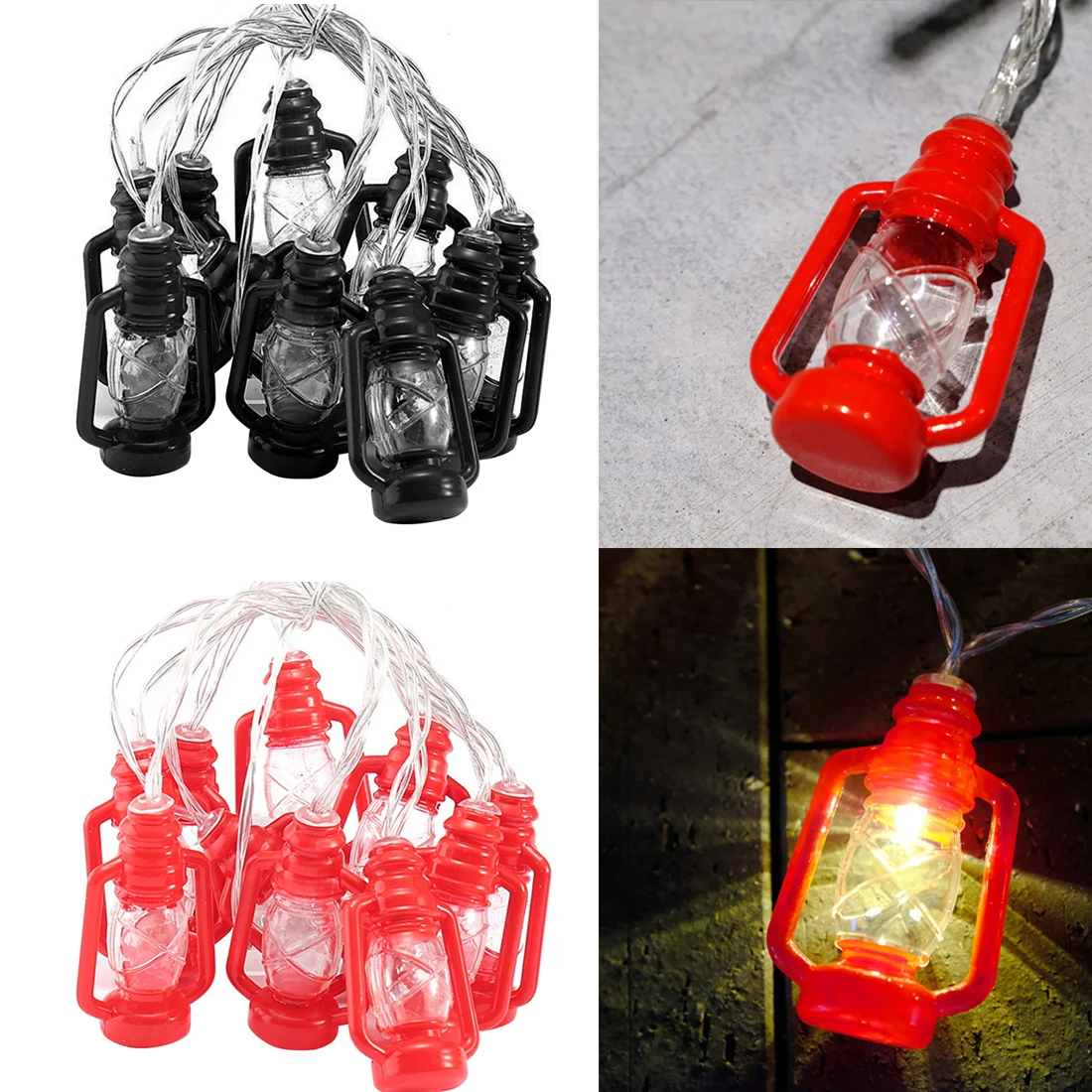 New Water Oil Lamp String Lights LED Vintage Retro Style Christmas
