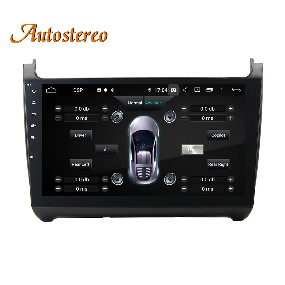 Excellent DSP MAX64GB Android 9.0 Car NO DVD Player GPS navigation For Volkswagen Polo 2015 auto head unit multimedia radio tape recorder 9