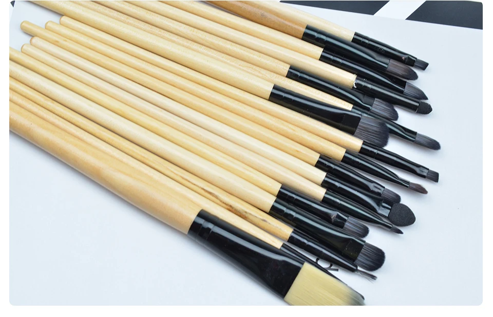 LOVE ALPHA 24 Pcs Makeup Brushes Set High Quality Soft Synthetic Hair And Nature Bristles Professional Makeup Artist Brush Tool Kit  (8)