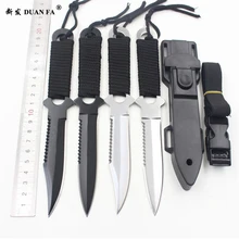 2017 new Paratroopers Knife Stainless Steel Diving Straight knife Outdoor Survival Camping Pocket Knife Tactical Knife