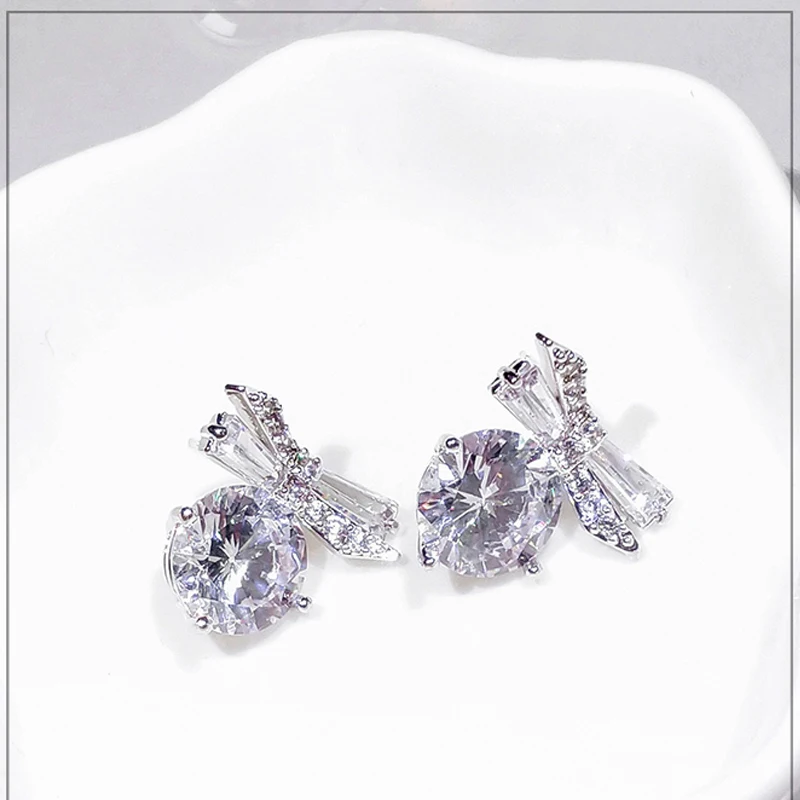 silver stud earrings 925 jewelry women (4)
