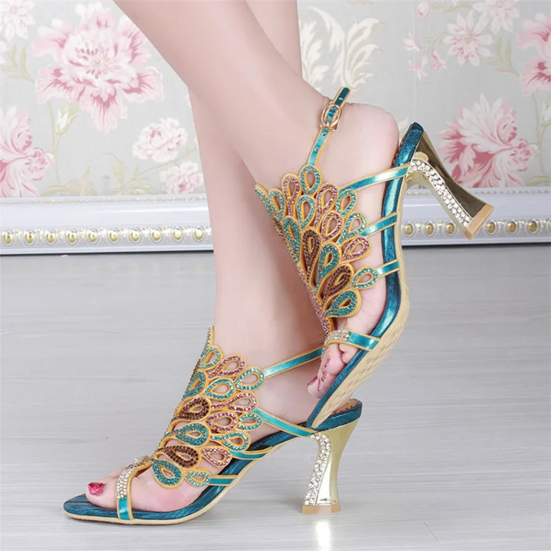 2019 Summer Ladies High Heels Footwear Womens Peep Toe Sandals Elegant Wedding Shoes With Rhinestones Size 11 High Quality 2019 Summer Ladies High Heels Footwear Womens Peep Toe Sandals Elegant Wedding Shoes With Rhinestones Size 11 High Quality