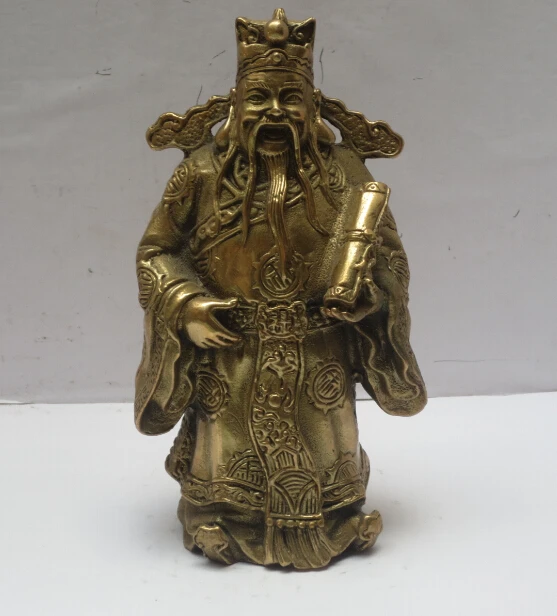 

High 6inch Metal crafts Home Decoration Chinese Brass Carved "Lucky Immortal" Statue/Sculpture