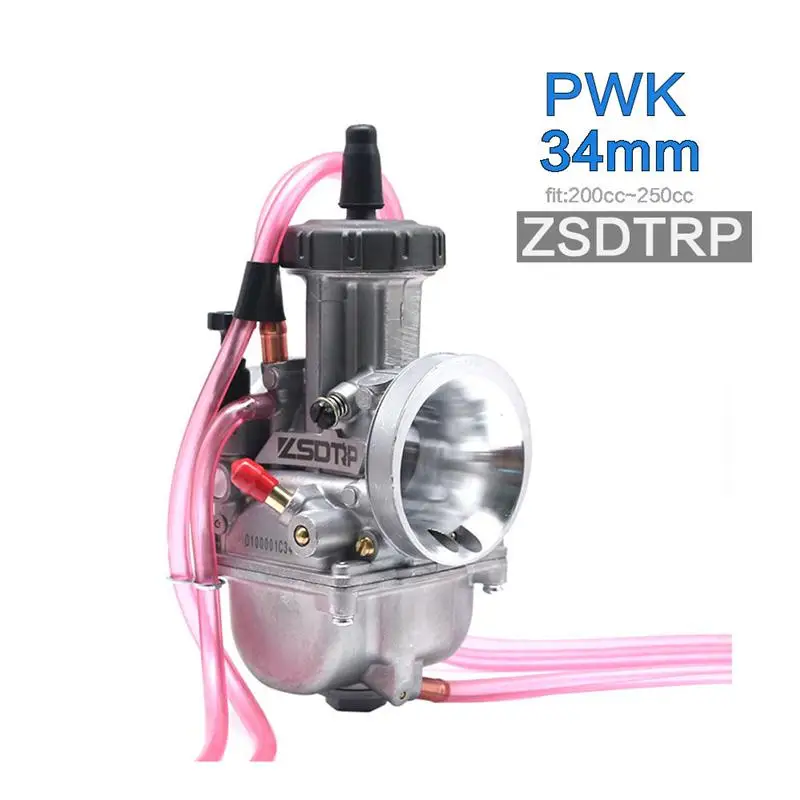 ZS гоночный мотоцикл универсальный PWK 33 34 35 36 38 40 42 мм PWK AIR ATTAQUANT Pour KEIHI CARBURATEUR POUR TRX250R CR250 - Цвет: 34mm ZSDTRP