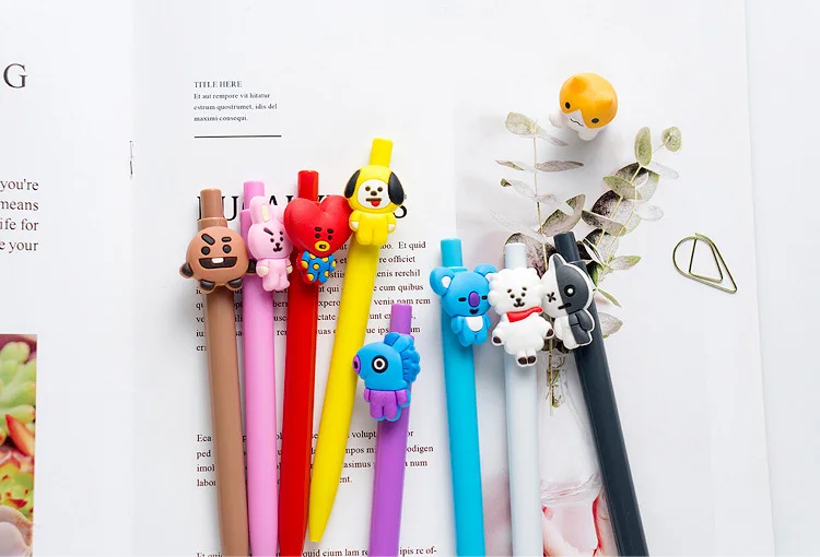 BTS MERCH SHOP, BT21 Cute 10 Color Ballpoint Pen