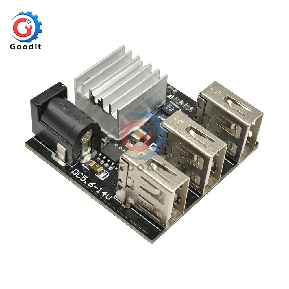 

3 USB Mini Charging Module DC-DC 9V/12V To 5V 8A Step Down Power Charger Bank Board Step-Down Buck Converter For Arduino