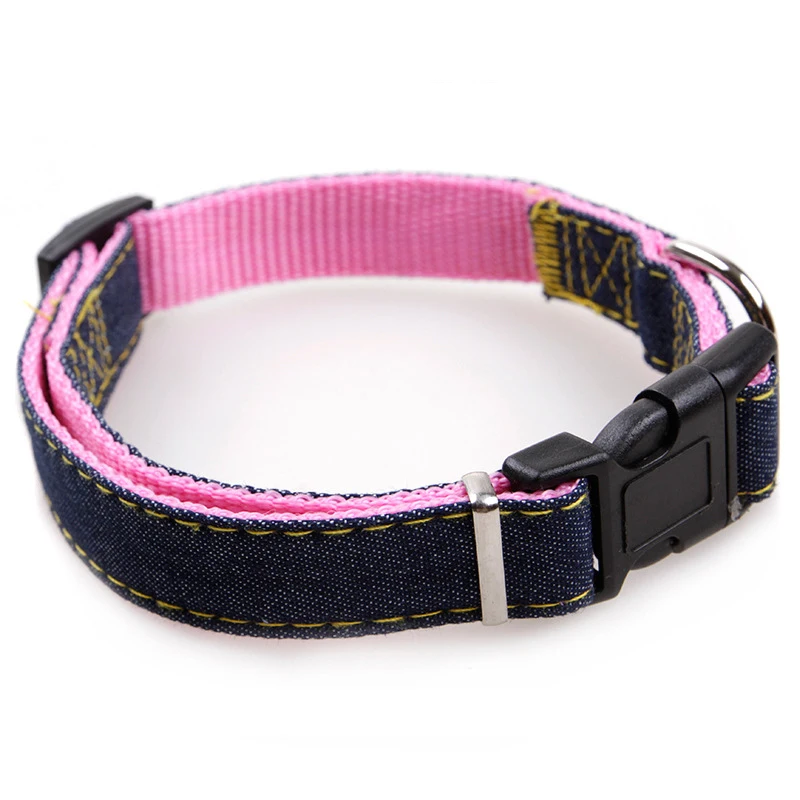 Pet Dog Cat Collar Clip Buckle Jean Collar Outdoor Sports Safety Lead Leash For Small Medium Dogs Chihuahua Cats S M L XL Strong (6)