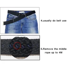 Для мужчин Для женщин 7-ядро в европейском и американском стиле; армейский ремень многофункциональная Парашютная веревка ремень для приготовления пищи на воздухе Пеший Туризм Кемпинг
