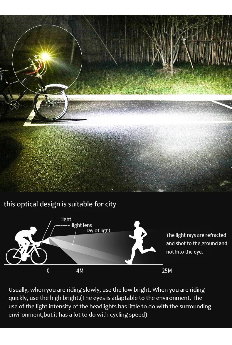 Perfect Bike Professional IPX6 Waterproof 1600 Lumens Light Cycling  Power Bank Bicycle Accessories USB Rechargeable Flashlight Lamp 6