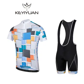 

High quality 2018 new KEYIYUAN bike jersey + bib short cycling ciclismo suit mountain bike tight ropa ciclismo clothing