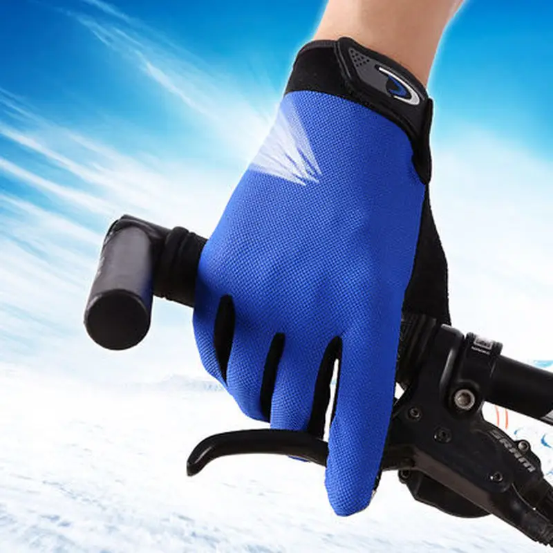 Открытый нескользящий полный палец перчатки летние тонкие мужчины и женщины Спорт Фитнес Альпинизм бег Сенсорный экран перчатки