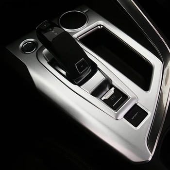 

TOMEFON For Peugeot 3008 GT 2017 2018 ABS Matte Gear Shift Knob Media Panel Cover Cover Car Interior Styling Accessories 1piece