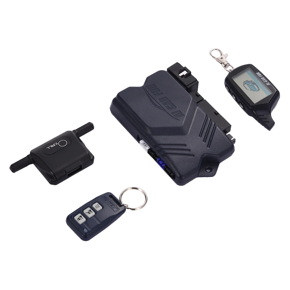 Russa em Dois Sistema de Alarme Carro com Início do Motor Case para b9 Versão Sentidos Controle Remoto Chave Fob Lcd 5 Versão russa em dois sentidos sistema de