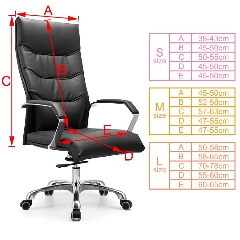 Универсальный чехол для офисных стульев из жаккардовой ткани, эластичный чехол для компьютерного кресла, чехлы для сидений, подлокотников, чехлов для стульев, растягивающийся вращающийся подъемник