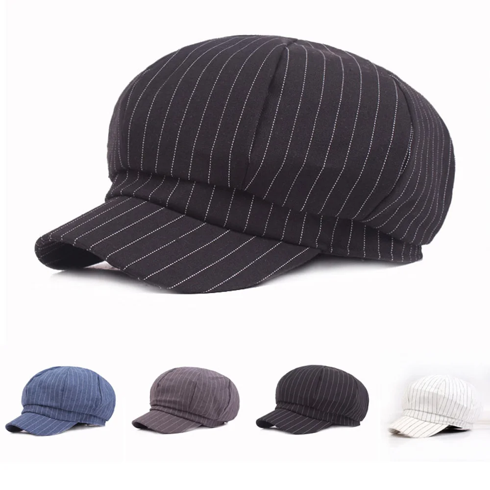 Men Newsboy Gatsby Cabbie Flat Vintage Driving Sun Hat Baker Boy Duckbill Hat