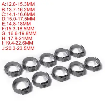 

10PCS/Pack Stainless Steel Single Ear Plus Hose Clamps