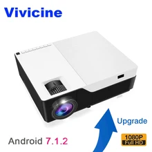 Vivicine M18 Full HD светодиодный проектор, дополнительно Android 9,0 HDMI USB PC 1080p домашний мультимедийный видеопроектор