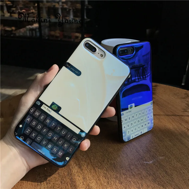

(1PC) blu-ray keyboard design Case For iPhone XS Max XR 10 6 6s 7 8 Plus X 6.5 Luxury TPU soft Phone cover fundas conque