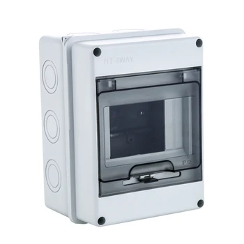 

5 Way Plastic Electrical Distribution Box Waterproof MCB Box Panel Mounted Distribution Box HT Series