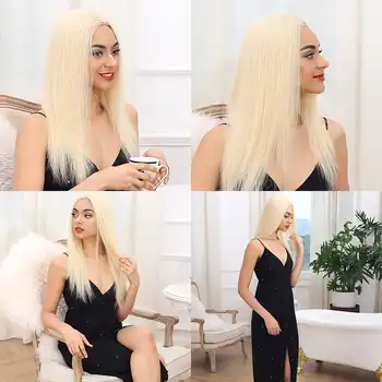 Remy Forte Lace Front Human Hair Wigs Blonde Lace Front Wig 613 Human Hair 14/16/18 Lace Front Wigs 150% Density human hair wigs