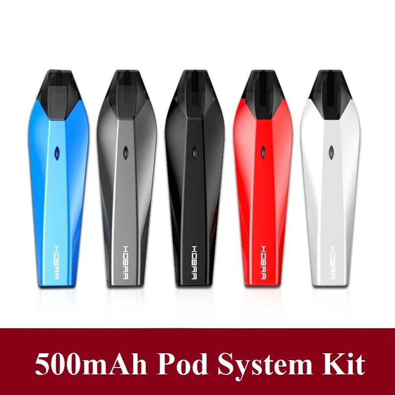 

Kobra Electronic Cigarette Pod System Vape Kit 500mAh Battery With 1.8mL Pod Cartridge Vs Caliburn E Cigarette Starter Kit