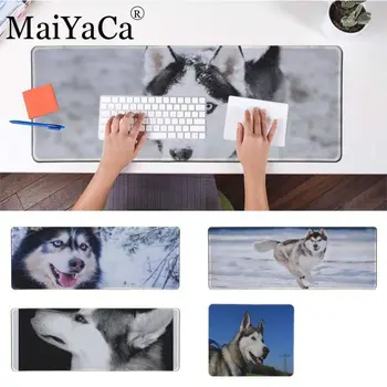 

MaiYaCa Husky dog Rubber PC Computer Gamer Mousepad Desk Mat Locking Edge for CS GO LOL Dota Comfort Mouse Mat Gaming Mousepad