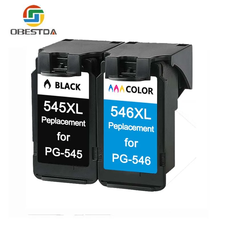 Obestda PG545 CL546 XL ink font b cartridges b font replacement for Canon PG 545 pg