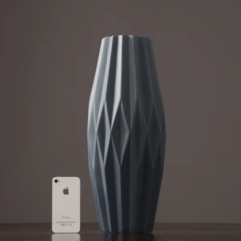 

Dried Flowers Vase Ornaments Small Fresh Living Room TV Cabinet Table Flower Ceramic Home Decorations Vases Figurines