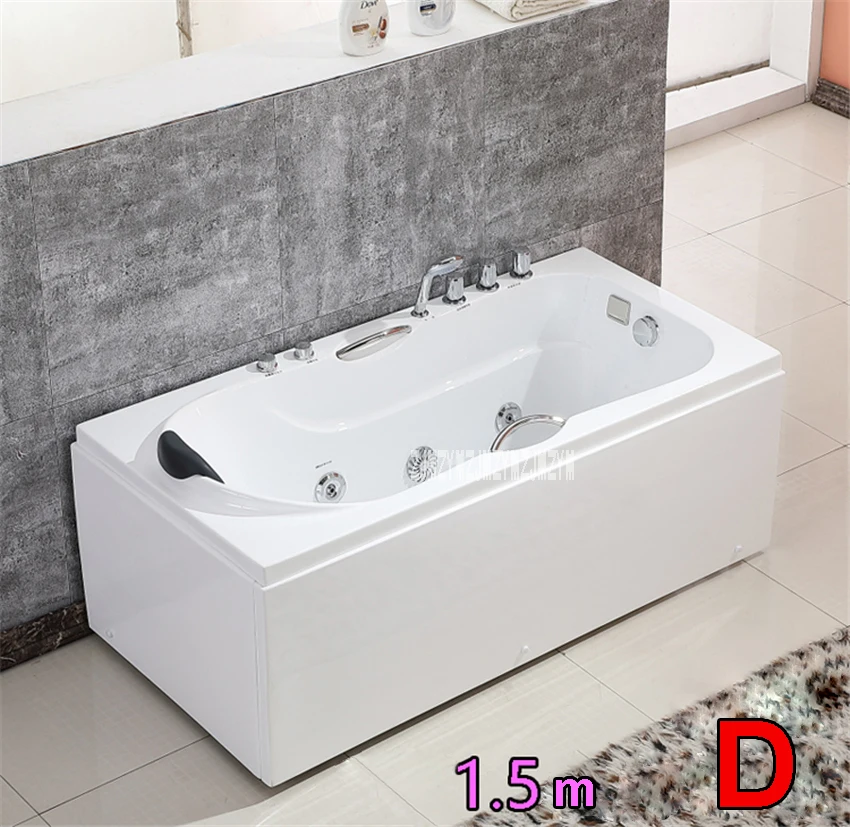 New A1505 Freestanding Whirlpool Single Bathtub Household Adult Acrylic Bathtub Modern Home Surfing Massage Bathtub 1.5 Meters New A1505 Freestanding Whirlpool Single Bathtub Household Adult Acrylic Bathtub Modern Home Surfing Massage Bathtub 1.5 Meters